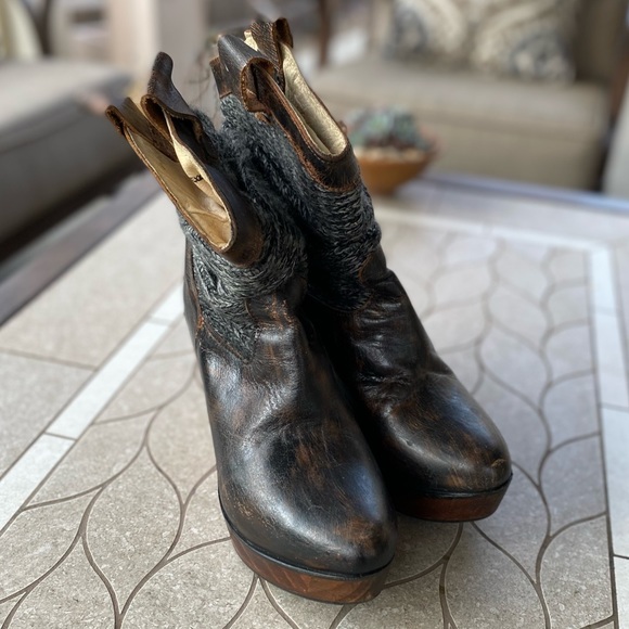 EUC Bed Stu Bruges Slouch Platform Boots - Picture 3 of 6